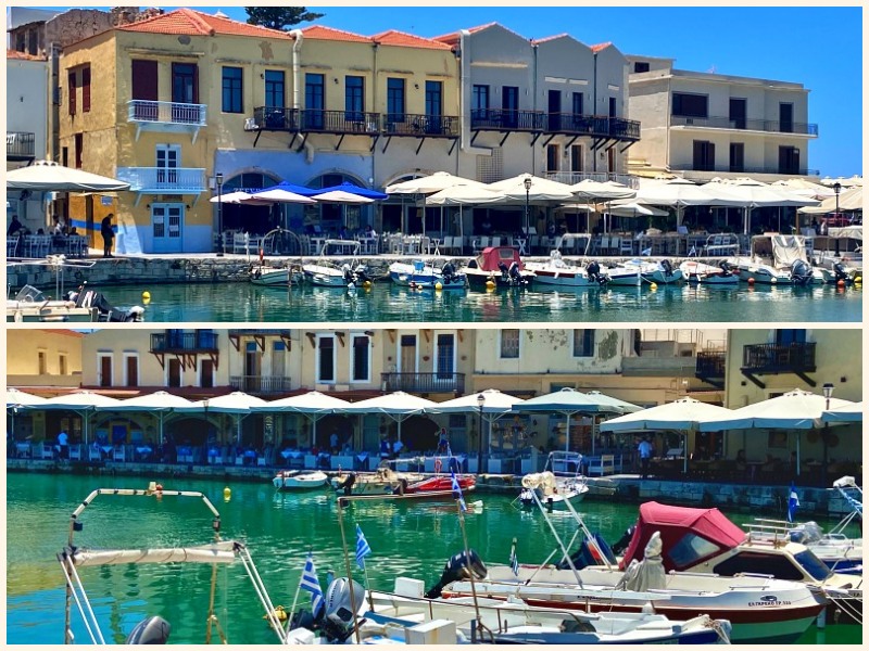 der venezianische Hafen von Rethymno während unserer Kreuzfahrt Blaue Reise Griechenland