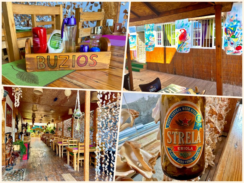 Das Restaurant Buzios beim Landausflug Santiago auf den Kap Verden