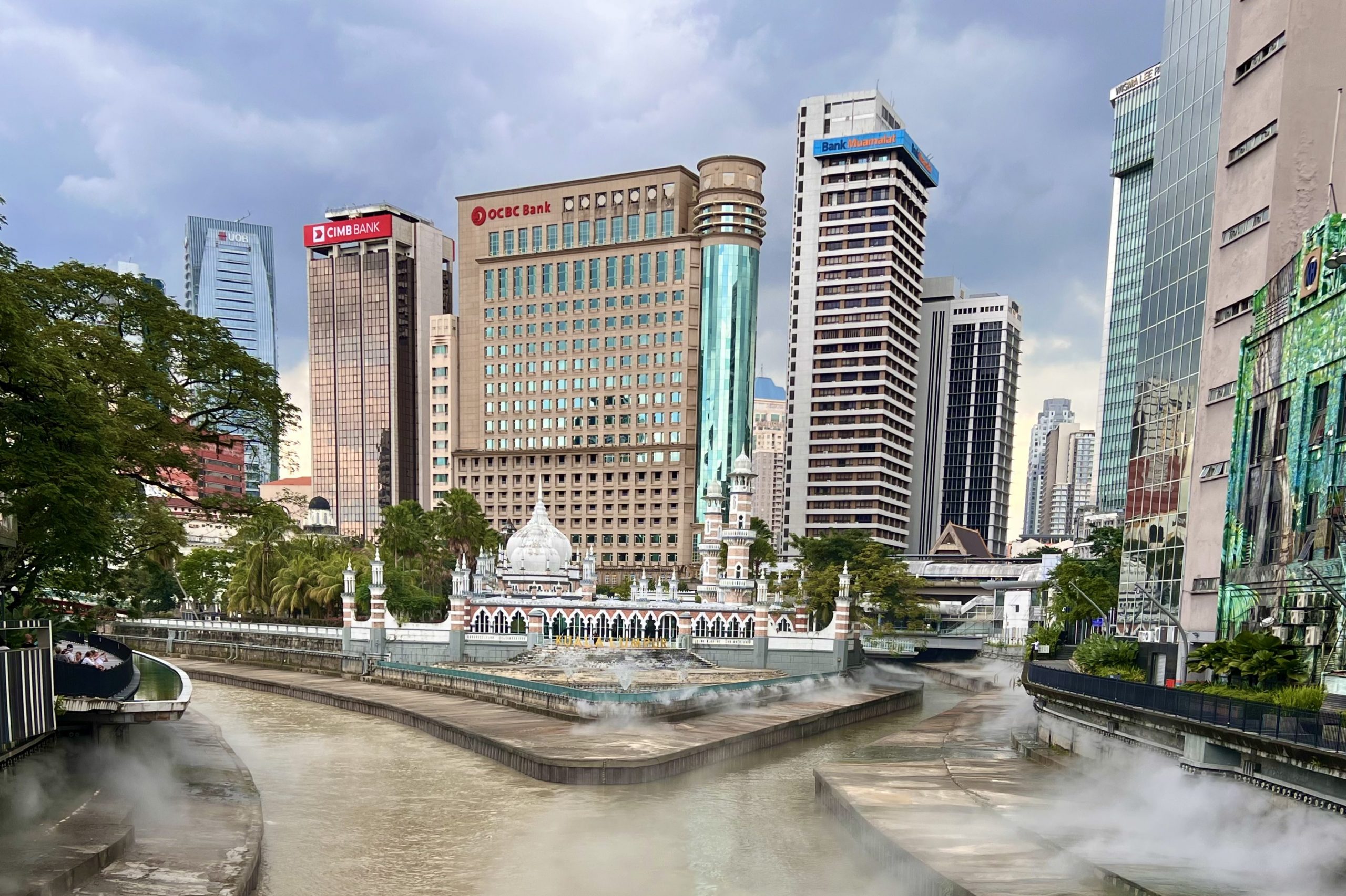 Jamak Moschee am River of Live beim Landausflug Kuala Lumpur
