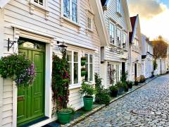 Strasse in der Altstadt von Stavanger